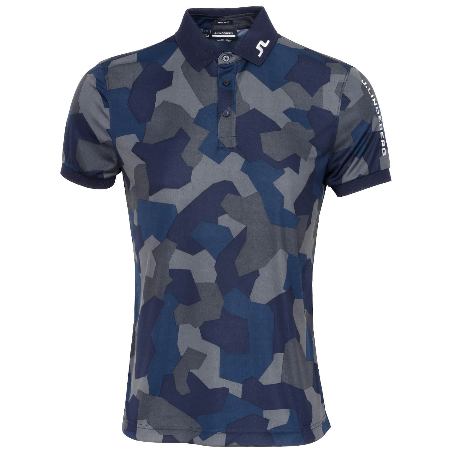 J Lindeberg Tour Tech Polo Shirt JL Navy Camo Scottsdale Golf J Lindeberg Tour Tech Polo Shirt JL Navy Camo Scottsdale Golf